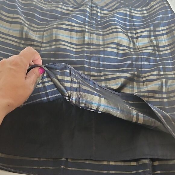 Black Knee-Length A-Line Cocktail Skirt - Picture 8 of 16